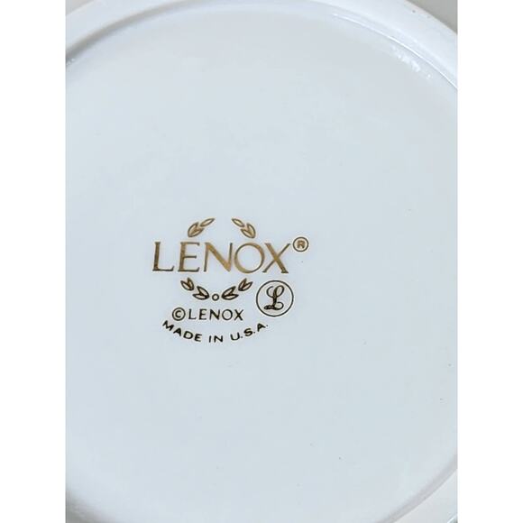Lenox Bowl Rose Manor Gold Trim 90's New w/ Box 5 1/2" Made in USA Vintage - Picture 12 of 14